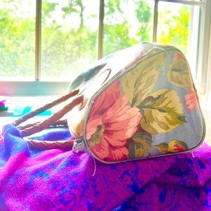 Vintage Watercolor flowers art purse Nordic House Designs (one of a kind!)